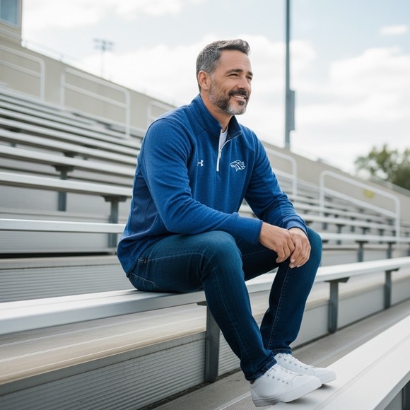 Under Armour Other - Under Armour Mens ColdGear Boise State Broncos Quarter Zip Pullover Blue‎ LG